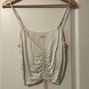 Cream Ruched Camisole Top